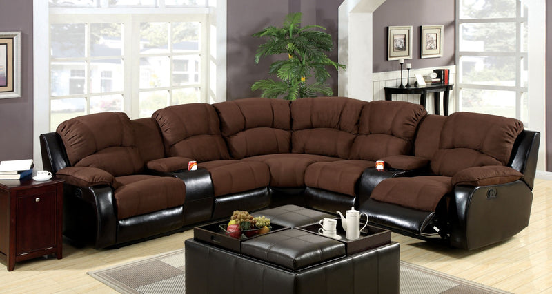 Wolcott Brown Sectional