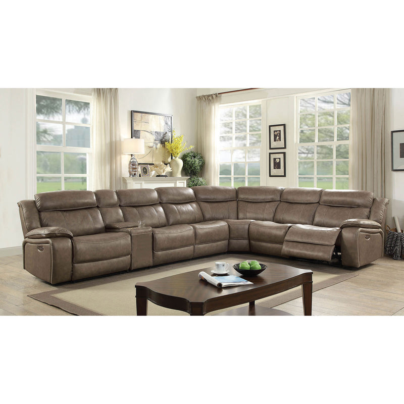Page  Power-Assist Sectional w/ 3 Armless Chairs