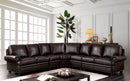 Edith Dark Brown Sectional - Star USA Furniture Inc