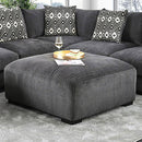 Kaylee Gray Ottoman - Star USA Furniture Inc