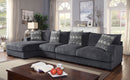 Kaylee Gray Large L-Shaped Sectional - Star USA Furniture Inc