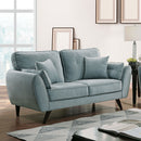 Phillipa Light Teal Love Seat - Star USA Furniture Inc