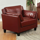 Pierre Mahogany Red Chair, Mahogany Red (K/D) - Star USA Furniture Inc
