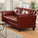 Pierre Mahogany Red Love Seat, Mahogany Red (K/D) - Star USA Furniture Inc