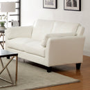 Pierre White Love Seat, White (K/D) - Star USA Furniture Inc