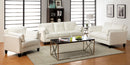 Pierre White Sofa + Love Seat, White - Star USA Furniture Inc