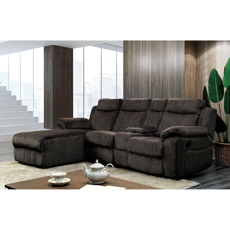 Kamryn Brown Sectional, Gray - Star USA Furniture Inc