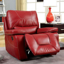 NEWBURG Red Glider Recliner, Red - Star USA Furniture Inc