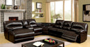 GLASGOW Brown Sectional w/ Wedge Table - Star USA Furniture Inc