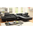 Kemina Black Sectional, Black - Star USA Furniture Inc