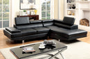 Kemina Black Sectional + Speaker Console - Star USA Furniture Inc