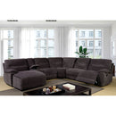 KARLEE II Gray Sectional w/ Console - Star USA Furniture Inc