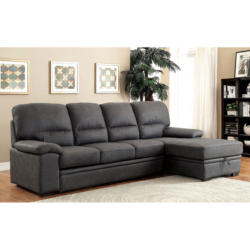 ALCESTER Graphite Sectional w/ Sleeper, Graphite