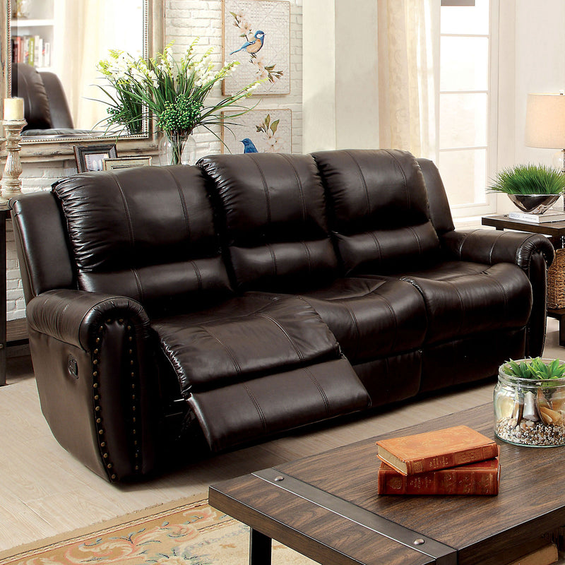 FOXBORO Dark Brown Sofa - Star USA Furniture Inc