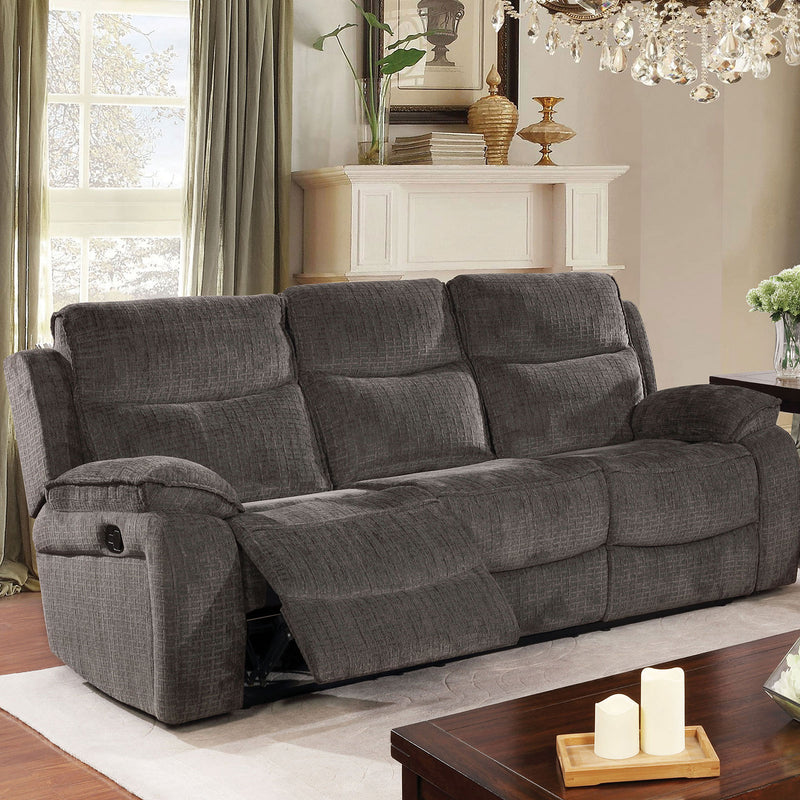 Selfridge Gray Sofa w/ 2 Recliners