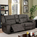 Chichester Dark Brown Sofa w/ 2 Recliners - Star USA Furniture Inc