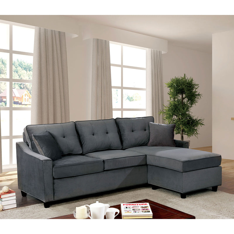 Hakin Gray Corner Sofa Sets