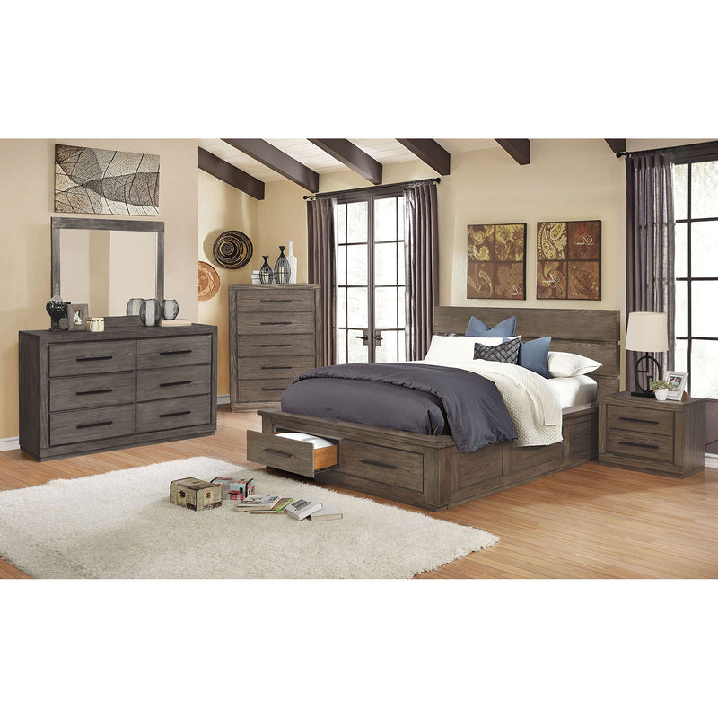 Oakburn Weathered Warm Gray 5 Pc. Queen Bedroom Set w/Jewelry Box