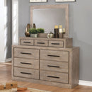 Oakburn Weathered Natural Tone Dresser w/ Jewelry Box - Star USA Furniture Inc