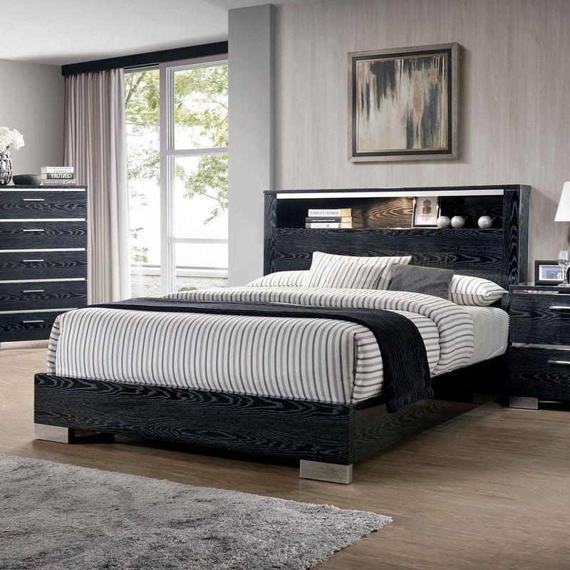 Malte Black Queen Bed
