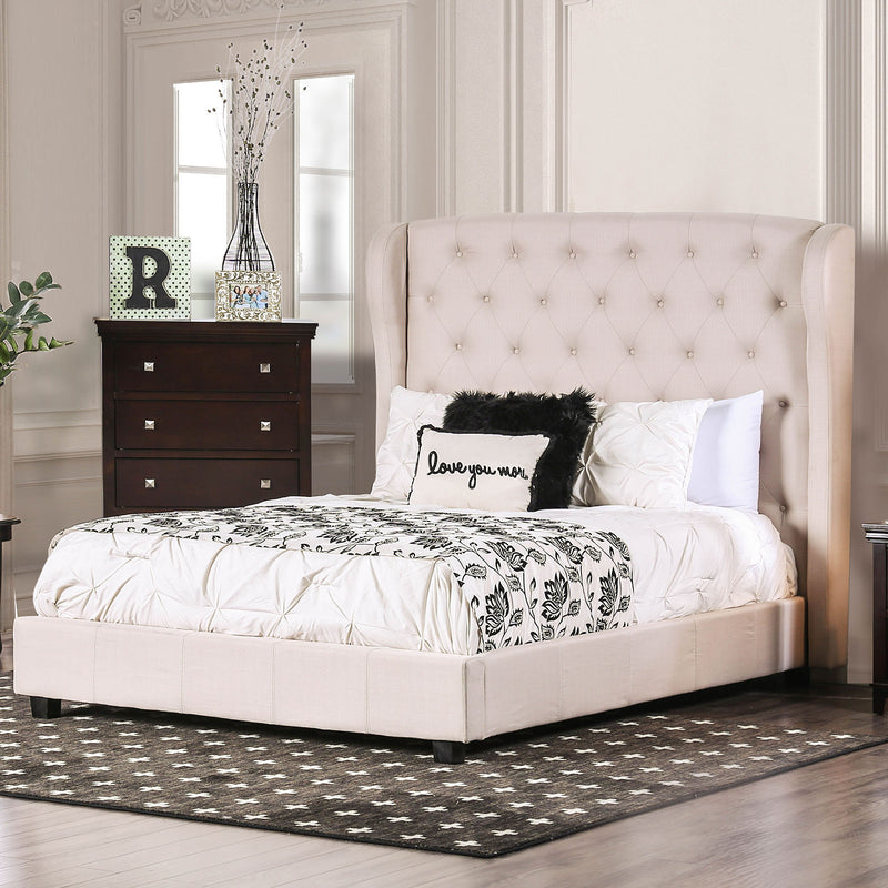 Fontes Ivory Queen Bed - Star USA Furniture Inc