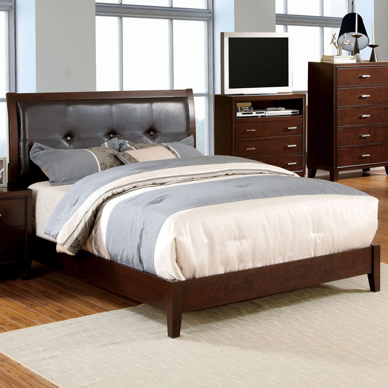 Enrico I Brown Cherry Cal.King Bed