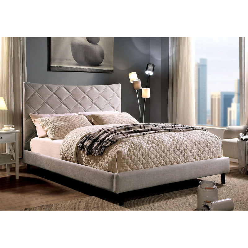 Estarra Beige Cal.King Bed - Star USA Furniture Inc