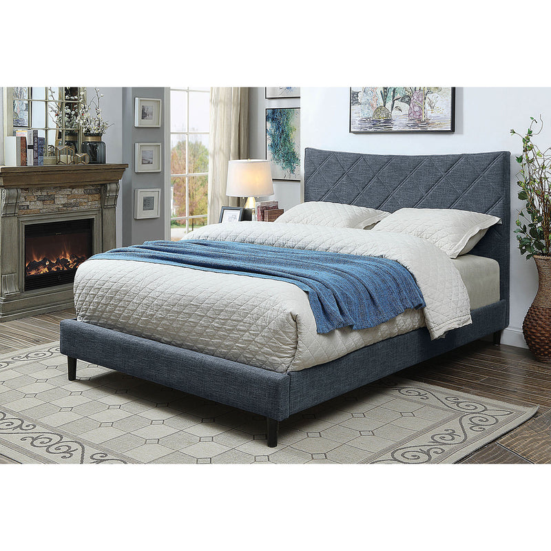 Estarra Dark Blue Full Bed - Star USA Furniture Inc