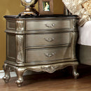 JOHARA Gold/Black Night Stand - Star USA Furniture Inc