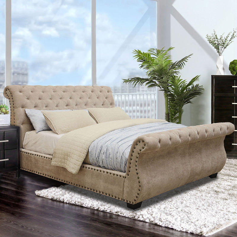 NOEMI Mocha E.King Bed - Star USA Furniture Inc