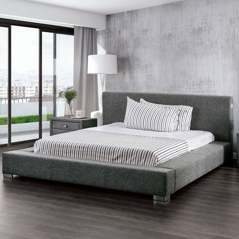 Canaves Dark Gray E.King Bed