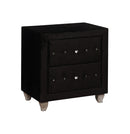 Alzire Black Night Stand - Star USA Furniture Inc