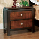Patra Acacia/Walnut Night Stand - Star USA Furniture Inc