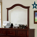 OLIVIA Dark Walnut Mirror - Star USA Furniture Inc