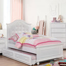 OLIVIA White Twin Bed - Star USA Furniture Inc