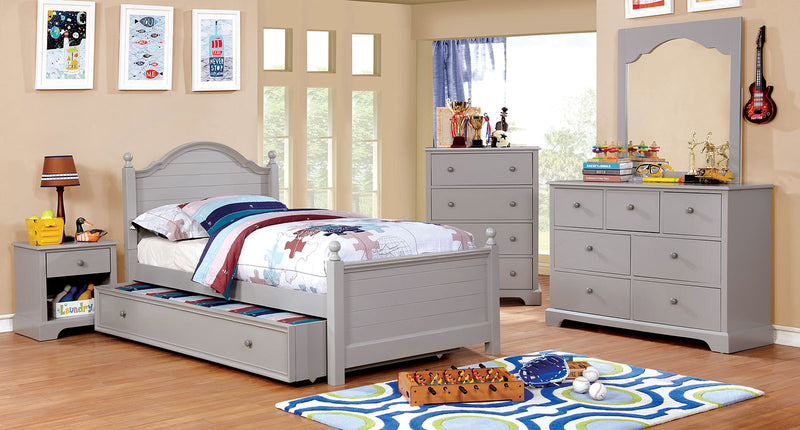 Diane Gray 4 Pc. Twin Bedroom Set - Star USA Furniture Inc