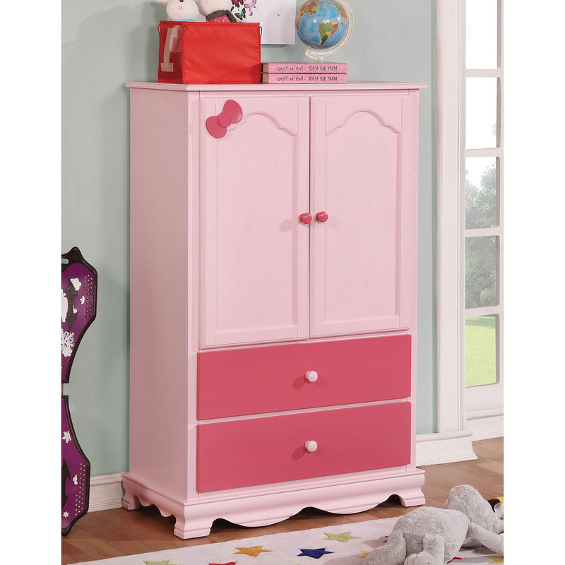 Dani Pink Armoire - Star USA Furniture Inc