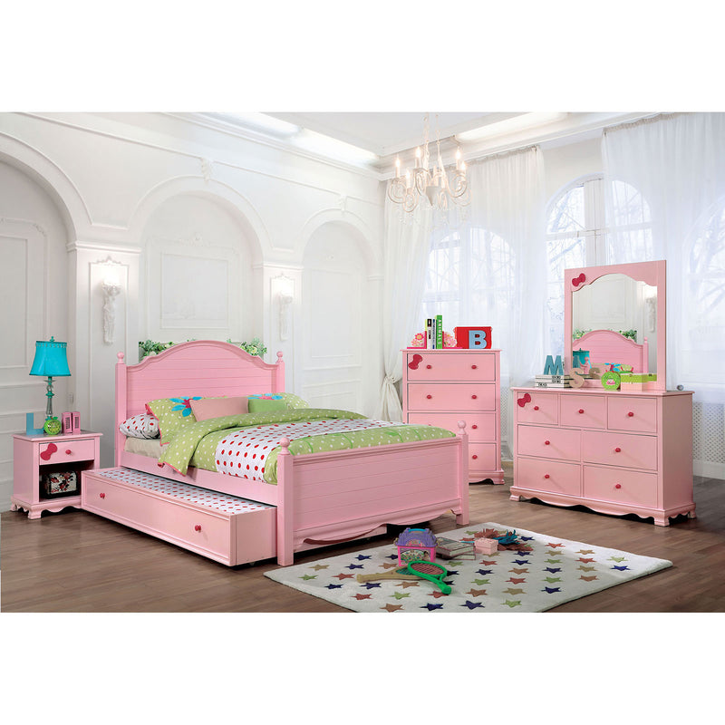 Dani Pink 4 Pc. Full Bedroom Set - Star USA Furniture Inc