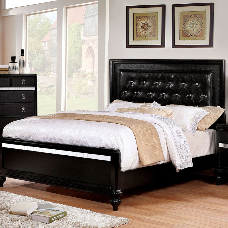 Avior Black E.King Bed - Star USA Furniture Inc