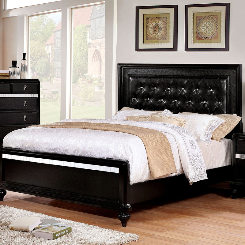 Avior Black Queen Bed - Star USA Furniture Inc