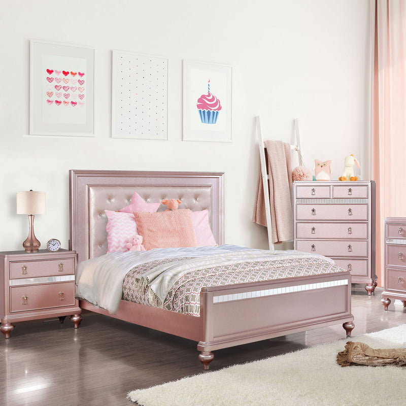 Ariston Rose Pink Full Bed