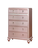 Ariston Rose Gold Chest - Star USA Furniture Inc
