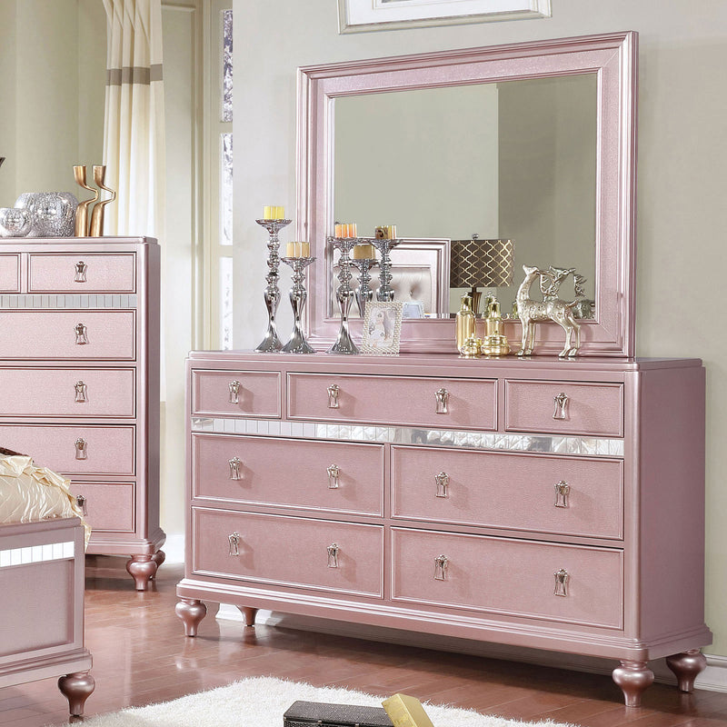 Ariston Rose Gold Dresser - Star USA Furniture Inc