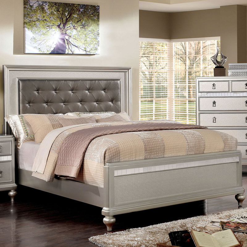 Ariston Silver Twin Bed - Star USA Furniture Inc