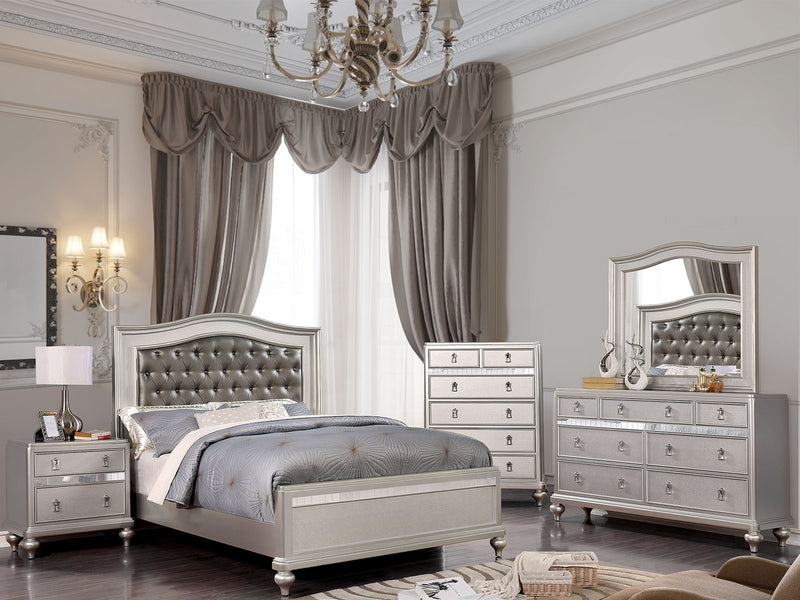 Ariston Silver 4 Pc. Queen Bedroom Set