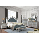 Azha Silver/Gray 4 Pc. Queen Bedroom Set - Star USA Furniture Inc