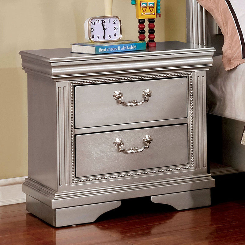 Claudia Silver Night Stand