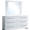 CLEMENTINE Glossy White Dresser - Star USA Furniture Inc