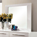 CLEMENTINE Glossy White Mirror - Star USA Furniture Inc