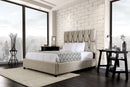 Deirdre Beige Cal.King Bed - Star USA Furniture Inc